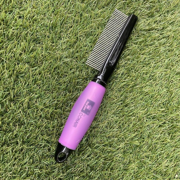 Top Paw Conair FLEA COMB Dog Grooming w/SOFT Gel Grip Handle & Stainless Steel - Picture 1 of 3